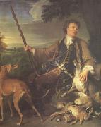 Francois Desportes Portrait of the Artist in Hunting Dress (mk05) oil painting reproduction